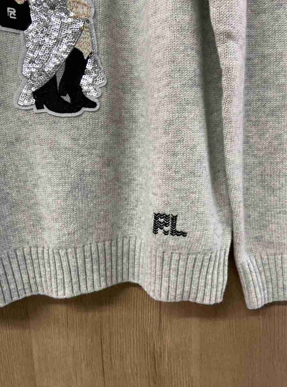 Polo Ralph Lauren Western Cowgirl Polo Bear Crewneck Knit Sweater - Picture 5 of 6